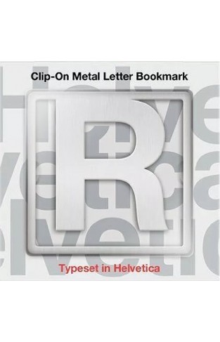 Helvetica Clip On Letter Bookmark  R